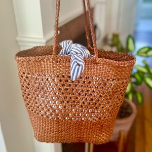 Loeffler Randall Maya Woven Leather Tote